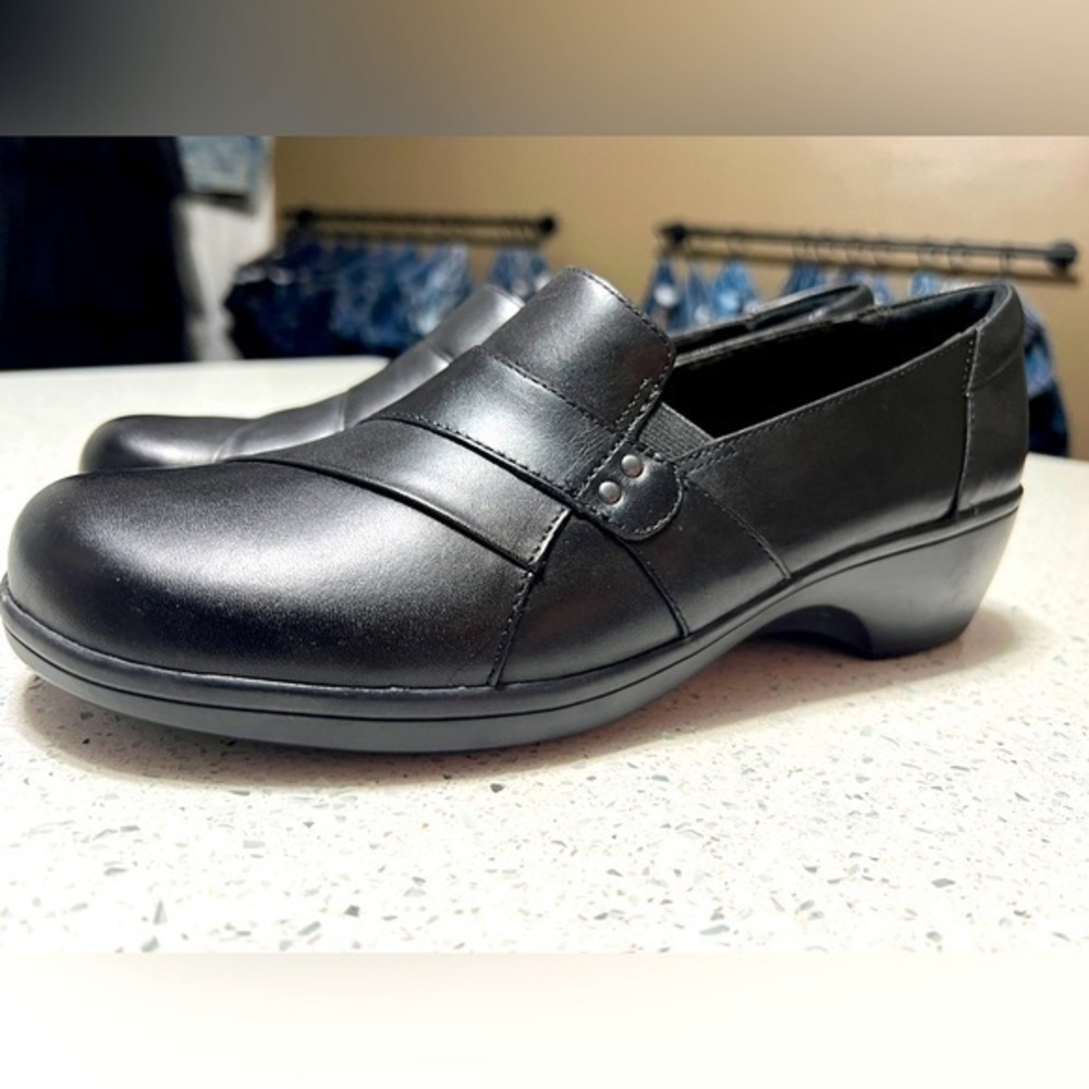 Clarks Women's Black Slip-On Shoes